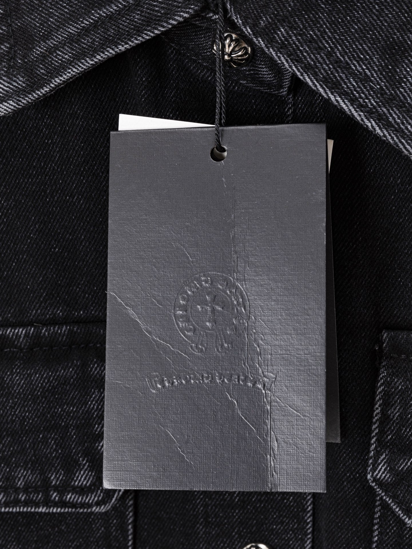 Multi Color Crosses Black Denim Jacket™