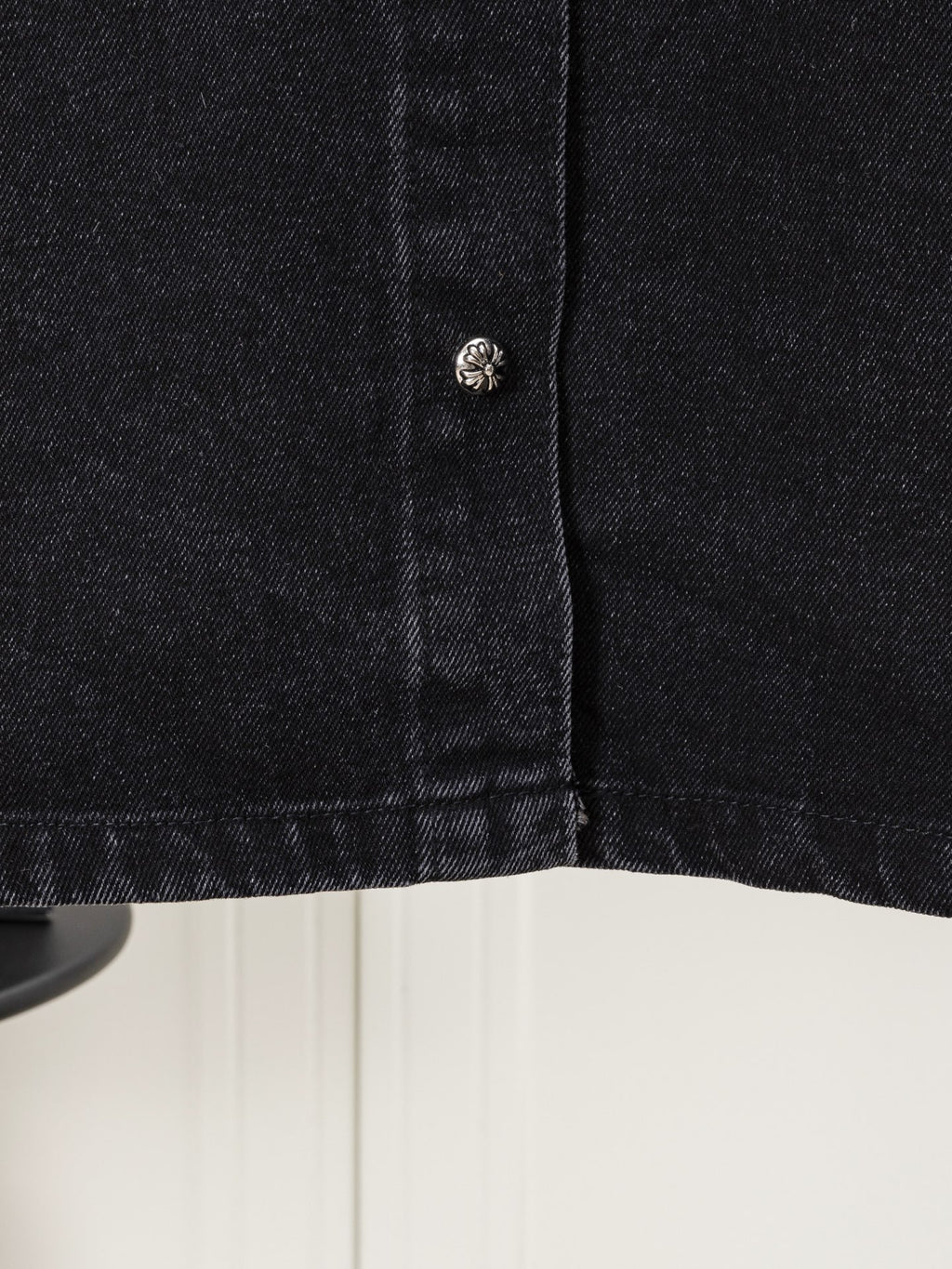 Multi Color Crosses Black Denim Jacket™