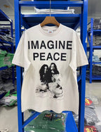 SNT Mxxxxxx Imagine Peace White T-Shirt™