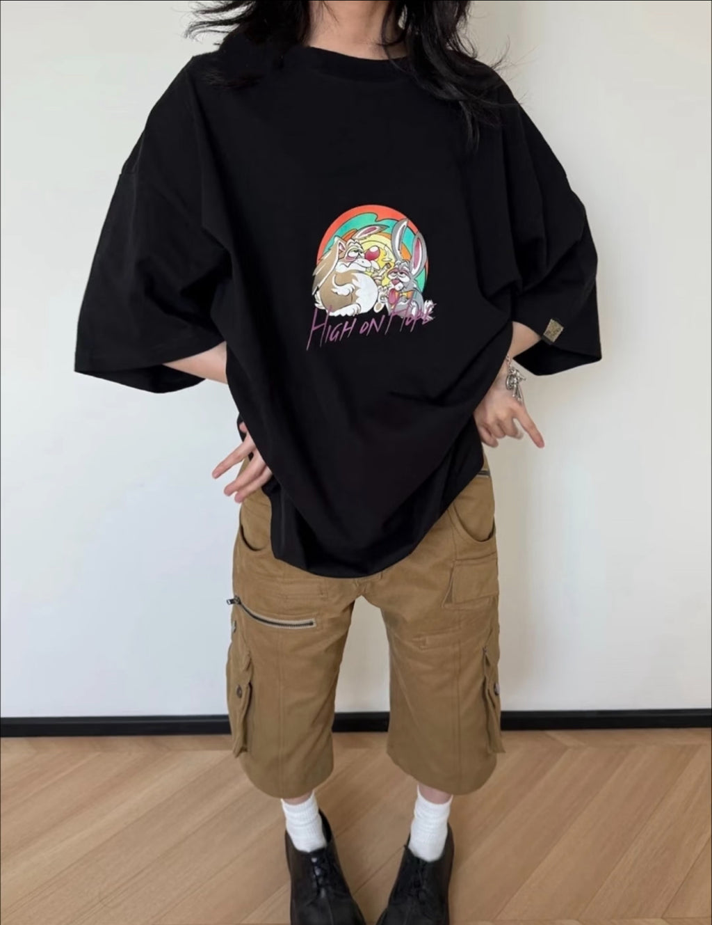 Mrtne Rose High on Hope Black T-Shirt™