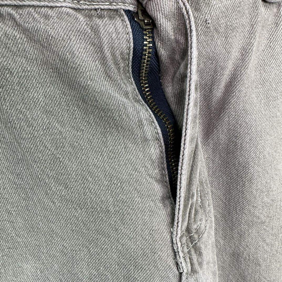 Black Cross Patch Light Grey Denim Jeans™