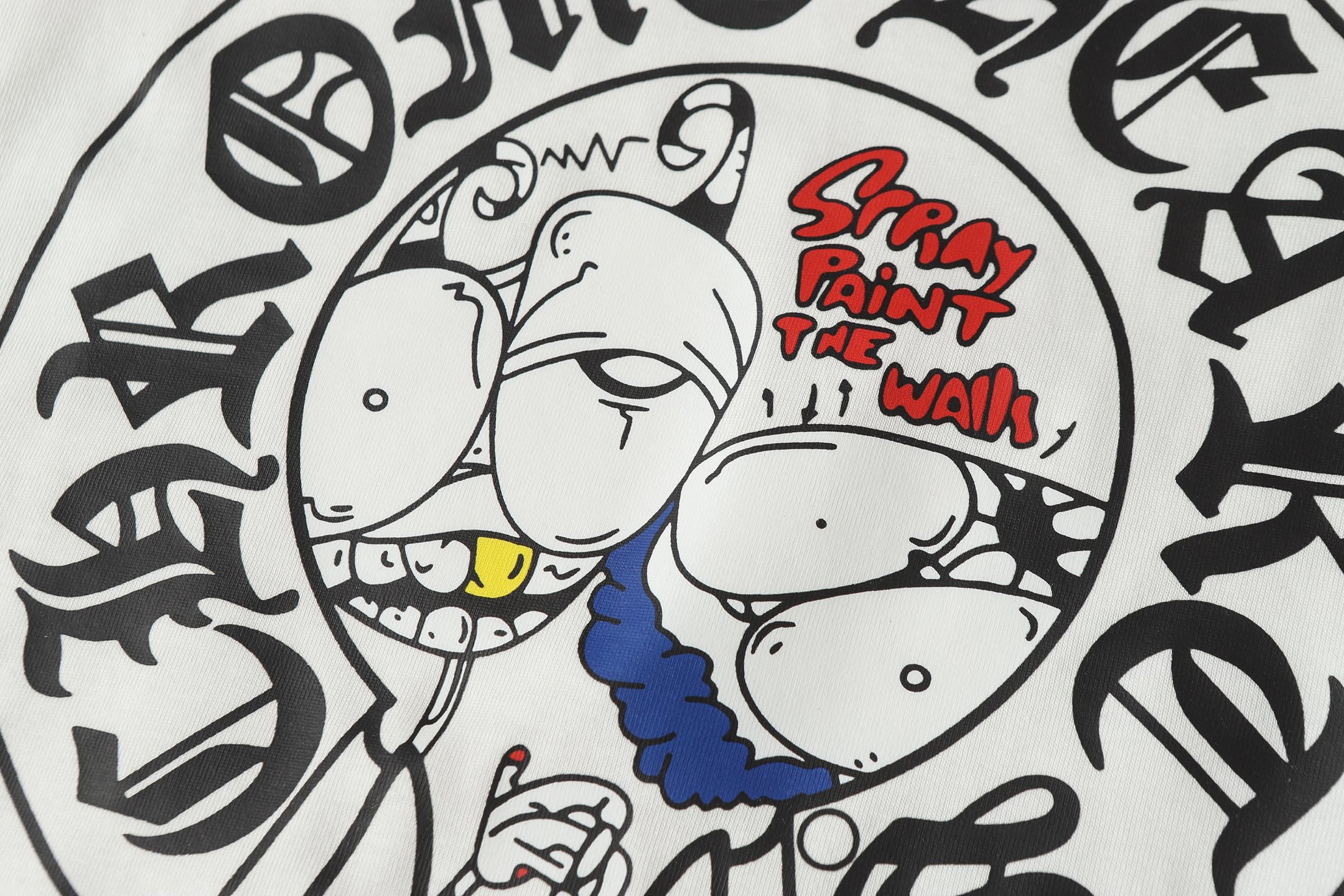 Neon Spray Paint Character White T-Shirt™