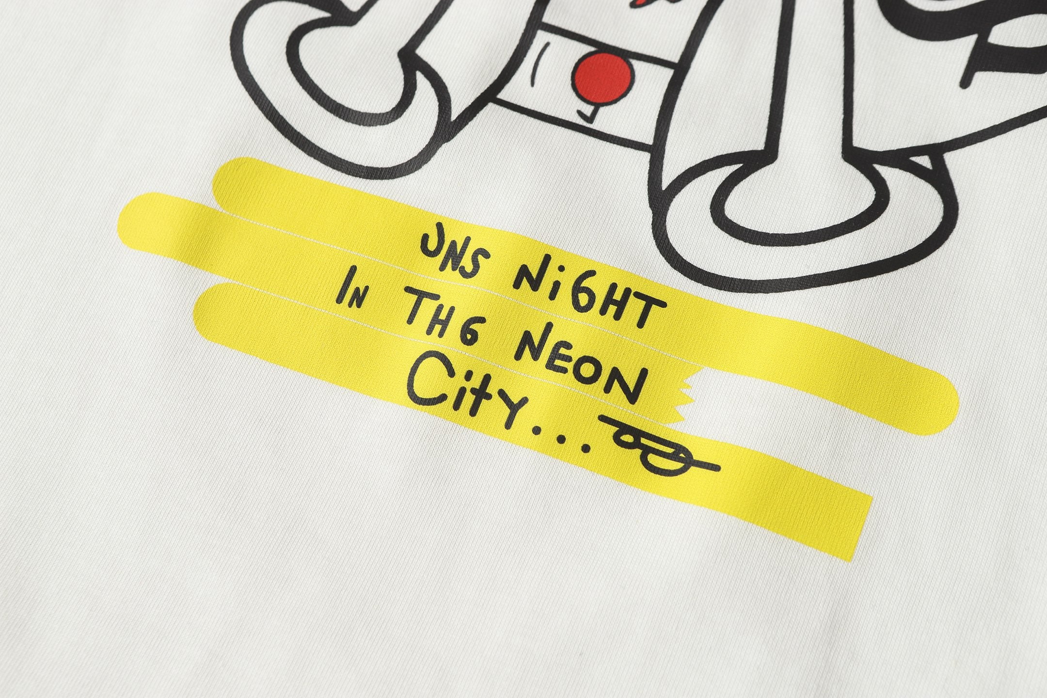 Neon Spray Paint Character White T-Shirt™