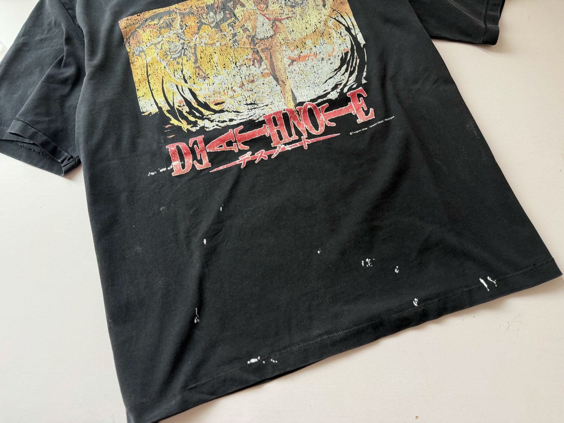SNT Mxxxxxx Death Note Faded Black T-Shirt™