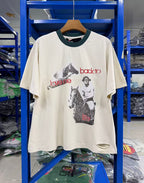 Paly Hllywd Back to Life Ringer Washed White T-Shirt™