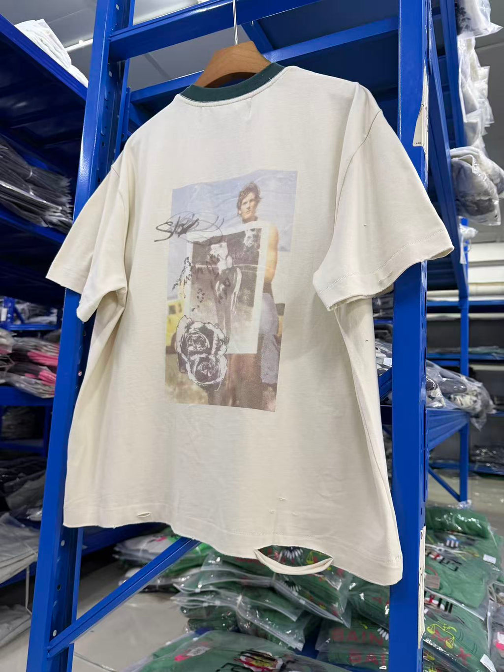 Paly Hllywd Back to Life Ringer Washed White T-Shirt™