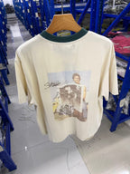 Paly Hllywd Back to Life Ringer Washed White T-Shirt™