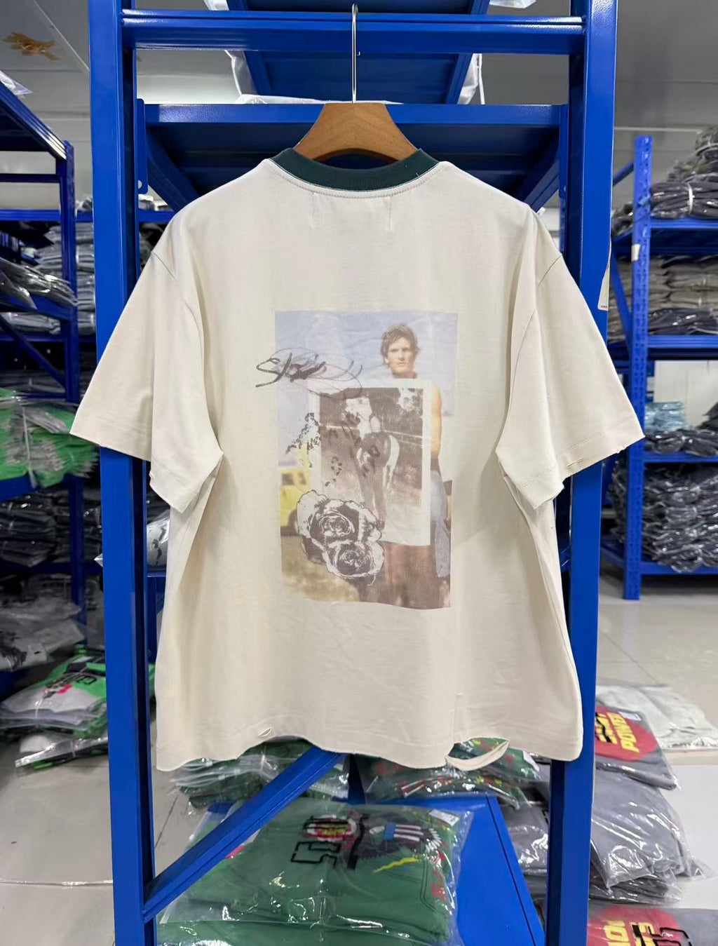 Paly Hllywd Back to Life Ringer Washed White T-Shirt™