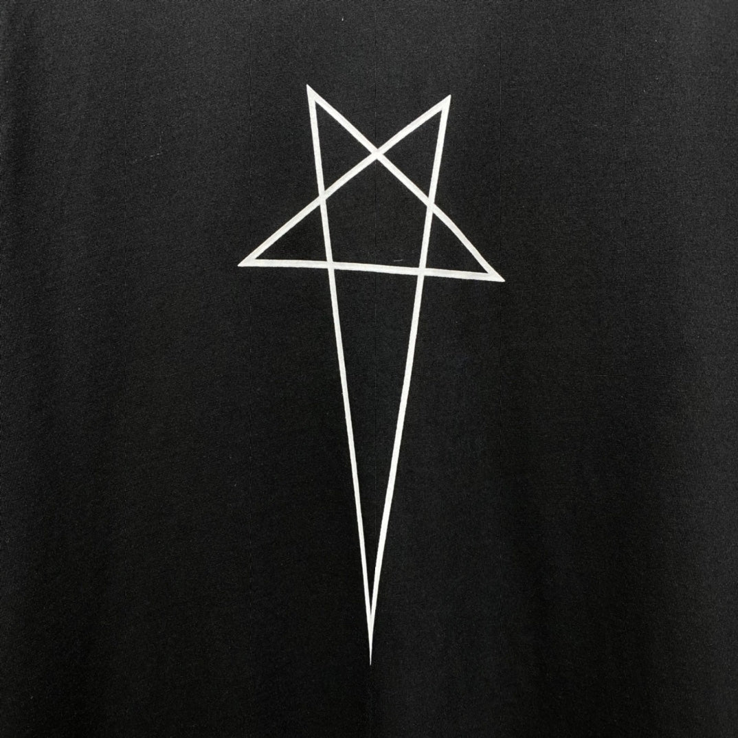 R.O Pentagram Logo Black T-Shirt™