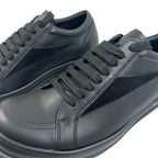 R.O DRKSHDW Vintage Low Black on Black Leather Sneakers™