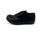 R.O DRKSHDW Vintage Low Black on Black Leather Sneakers™