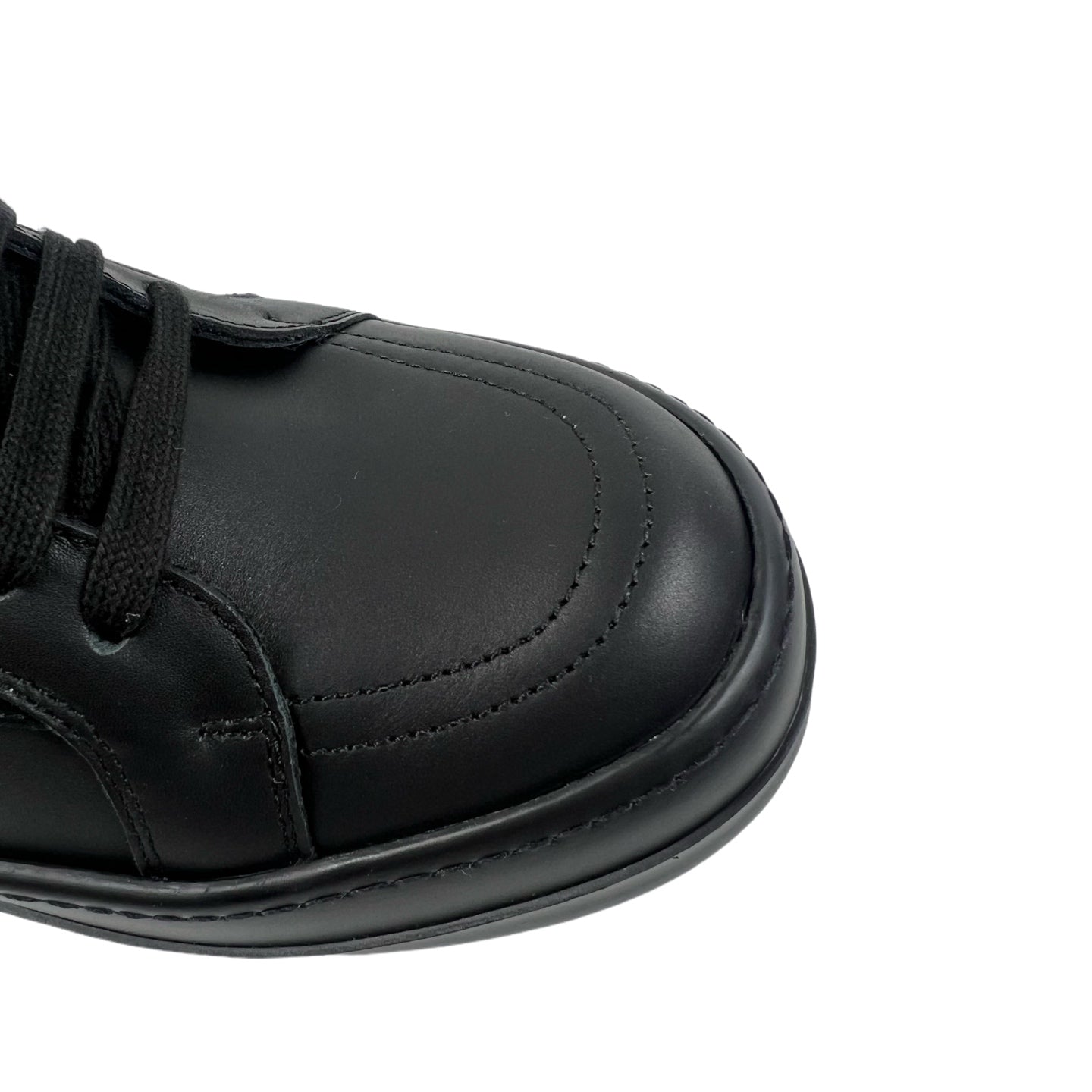 R.O DRKSHDW Vintage Low Black on Black Leather Sneakers™