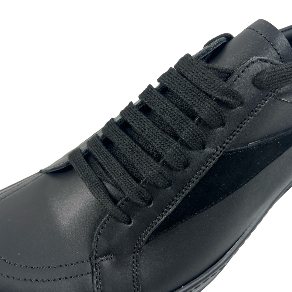 R.O DRKSHDW Vintage Low Black on Black Leather Sneakers™