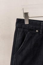 Yellow Blue Pink Cross Patch Black Jean Shorts™