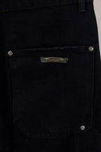 Yellow Blue Pink Cross Patch Black Jean Shorts™