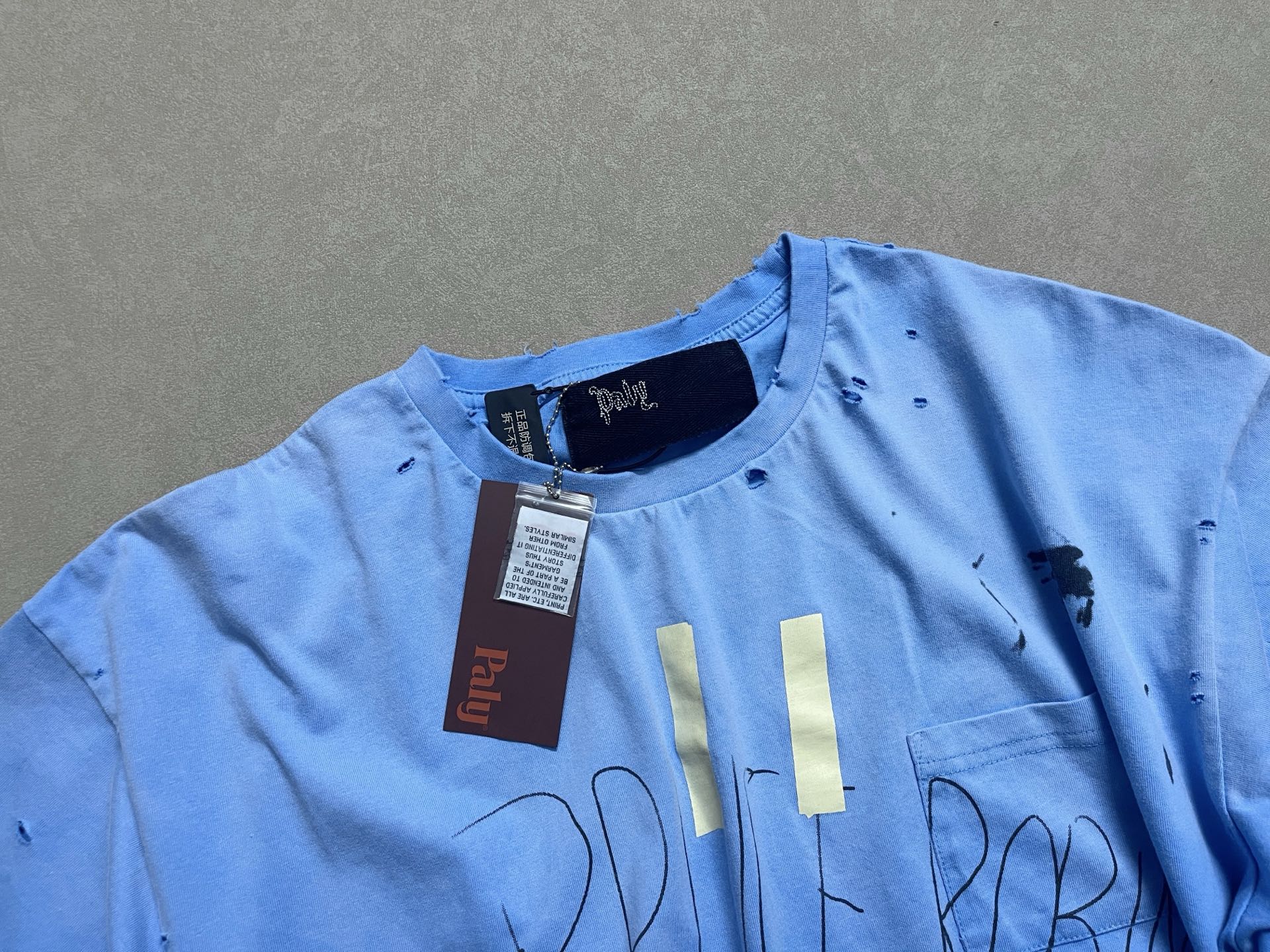 Paly Hllywd Blue Bruce Pocket Tee™