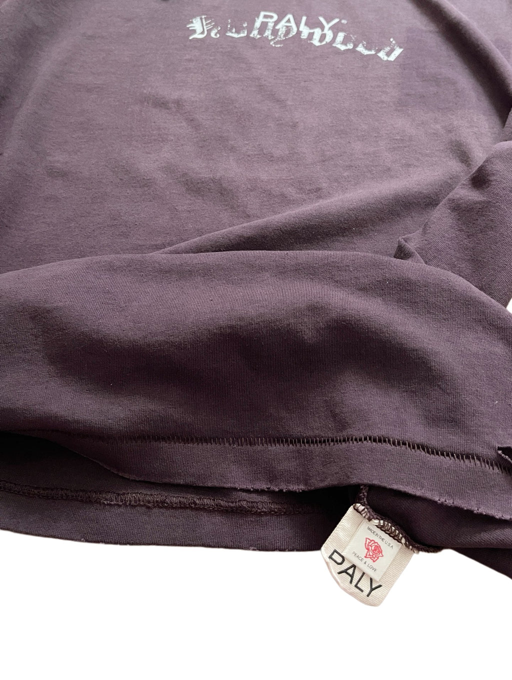 Paly Hllywd Typography Logo Plum Tee™
