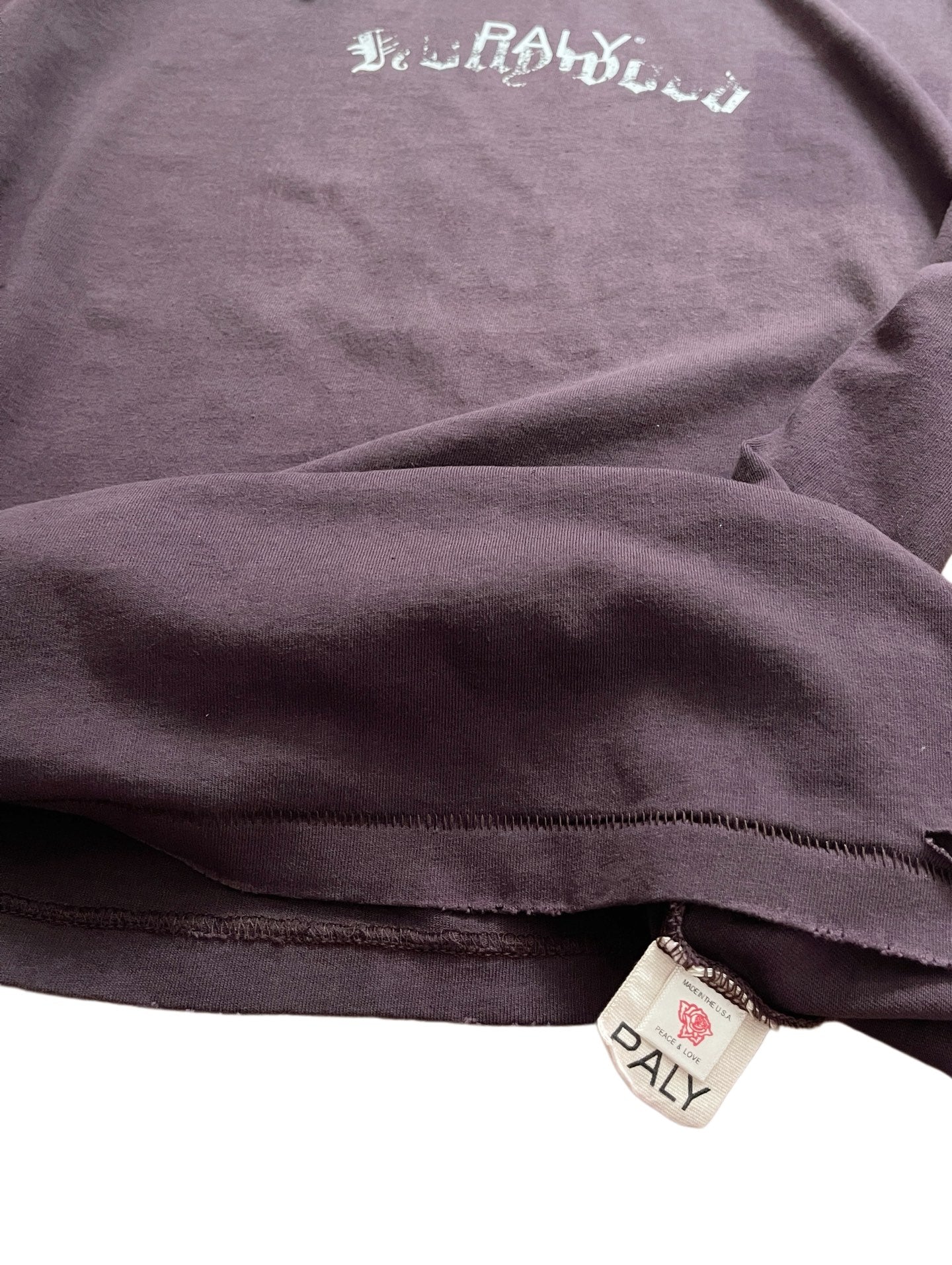 Paly Hllywd Typography Logo Plum Tee™