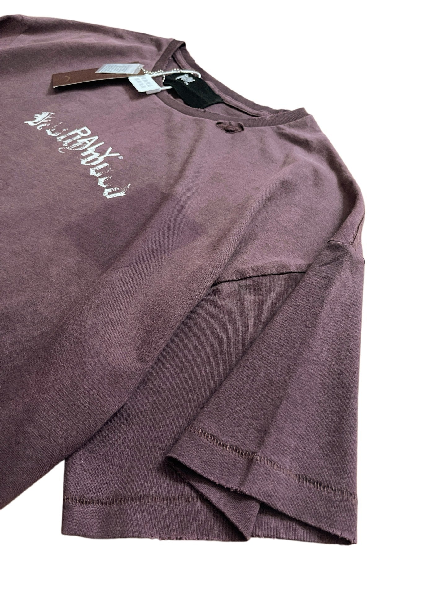 Paly Hllywd Typography Logo Plum Tee™