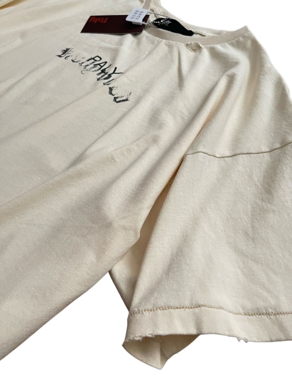 Paly Hllywd Typography Logo Cream Tee™
