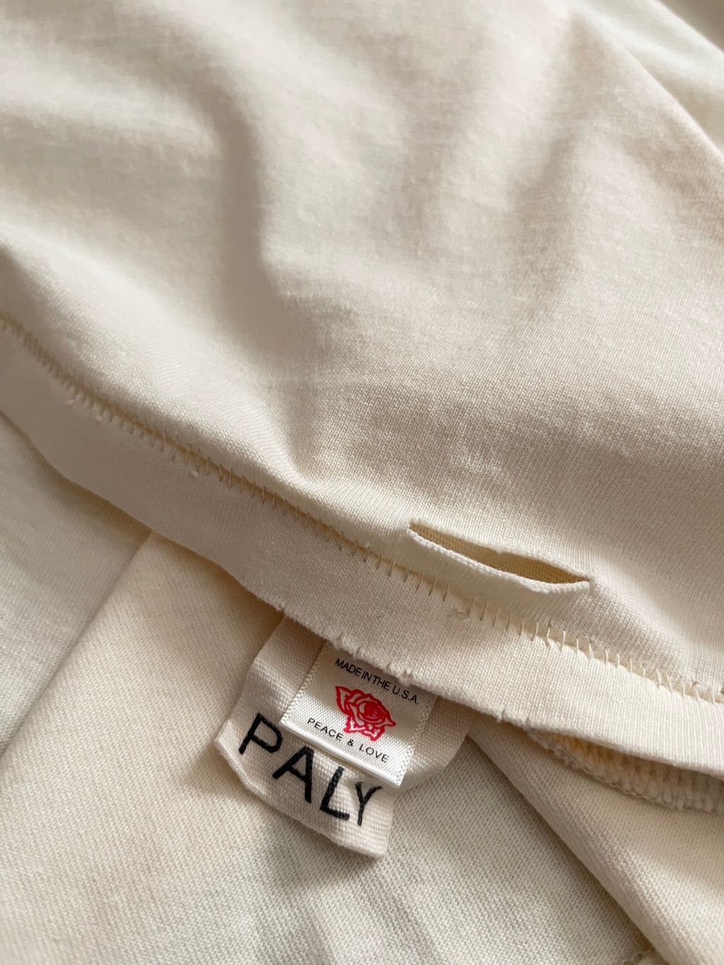 Paly Hllywd Typography Logo Cream Tee™