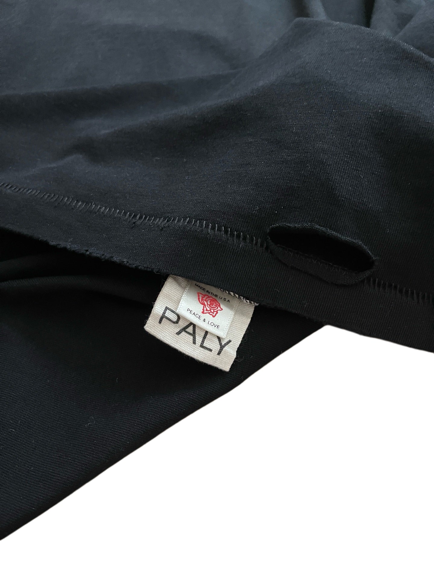 Paly Hllywd Typography Logo Washed Black Tee™