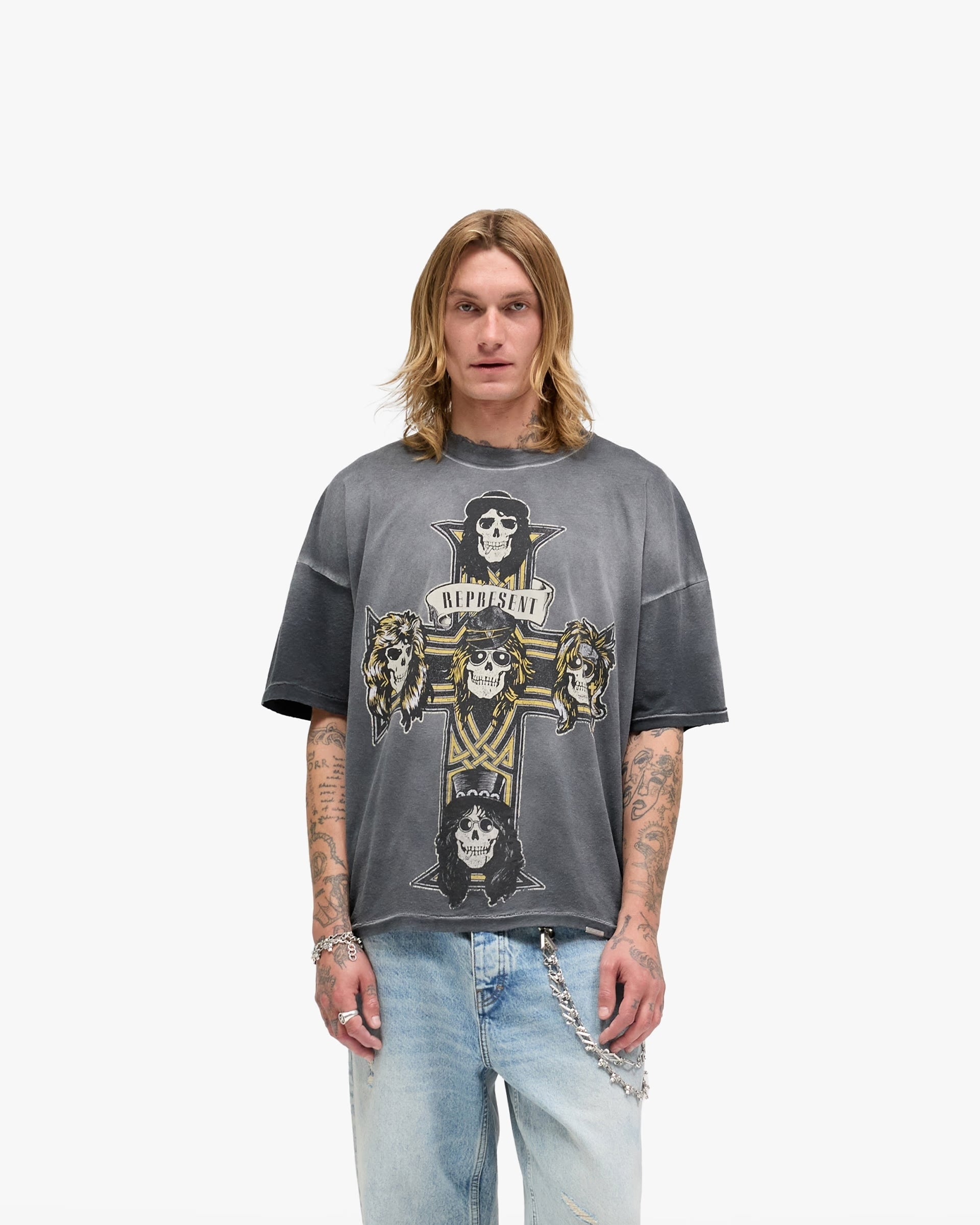 RPRSNT Guns N' Roses Cross Black T-Shirt™