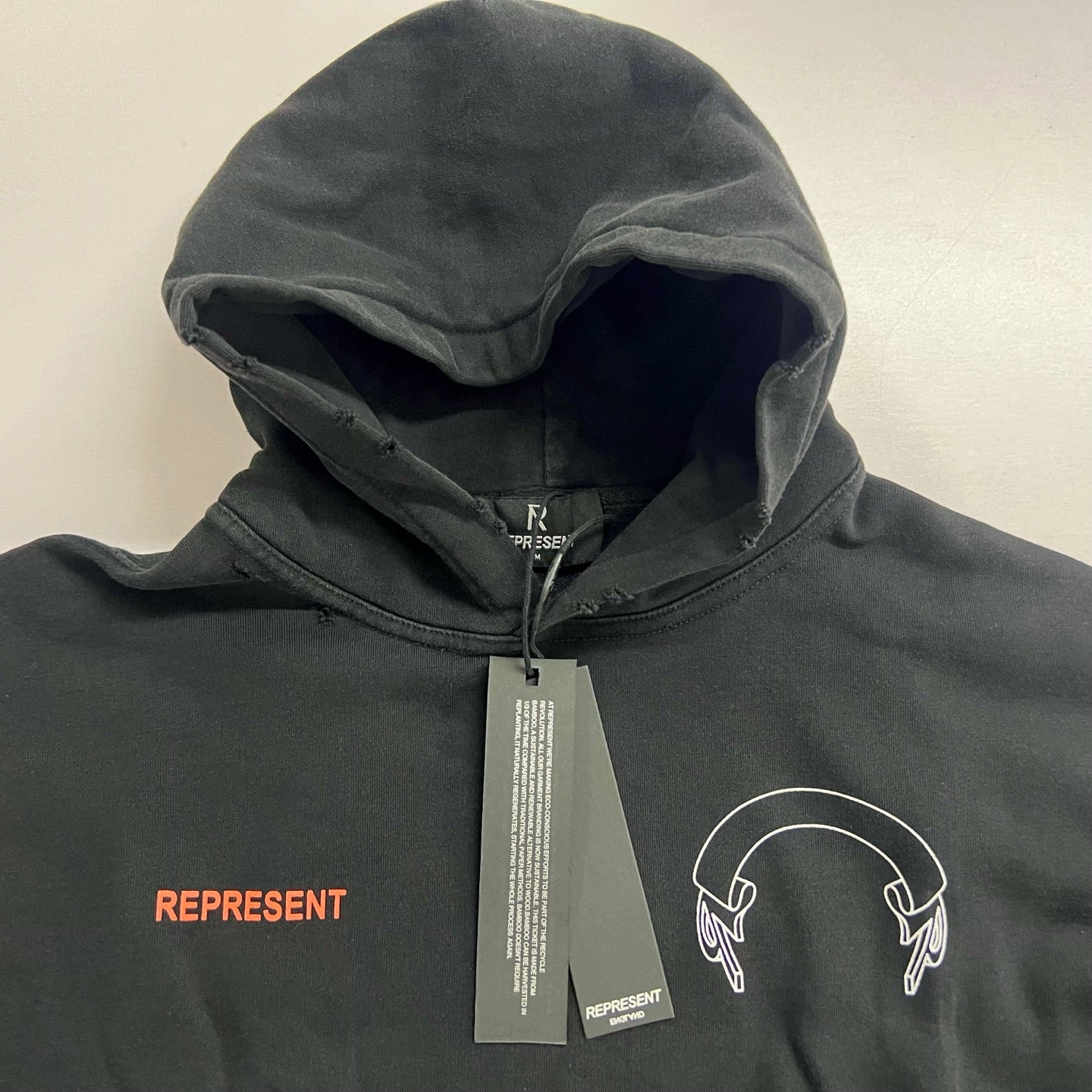 RPRSNT Stained Black Banner Hoodie™