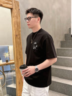 Cross Flower Banner Black T-Shirt™