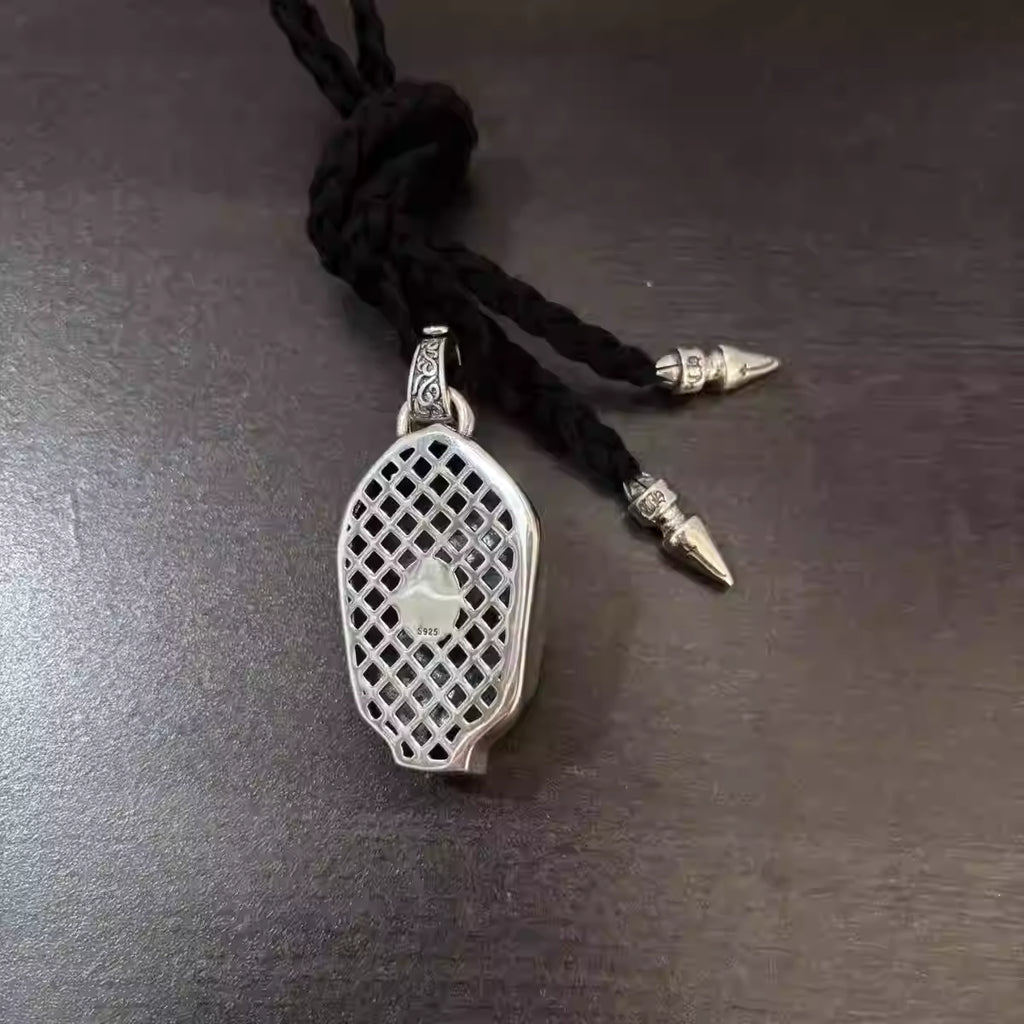 S925 Silver Hooded Skull Pendant Necklace™