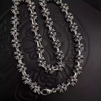 S925 Silver Flower Cross Link Necklace™