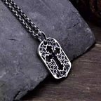 S925 Silver Layered Dog Tag Cross Necklace™