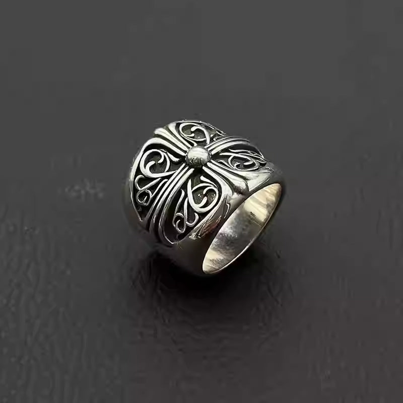 S925 Silver Cross Ornament Ring™