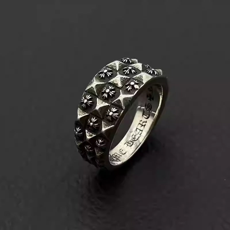 S925 Silver Ridged Flower Ring™