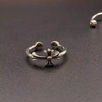 S925 Silver Sideways Cross Open Ring™