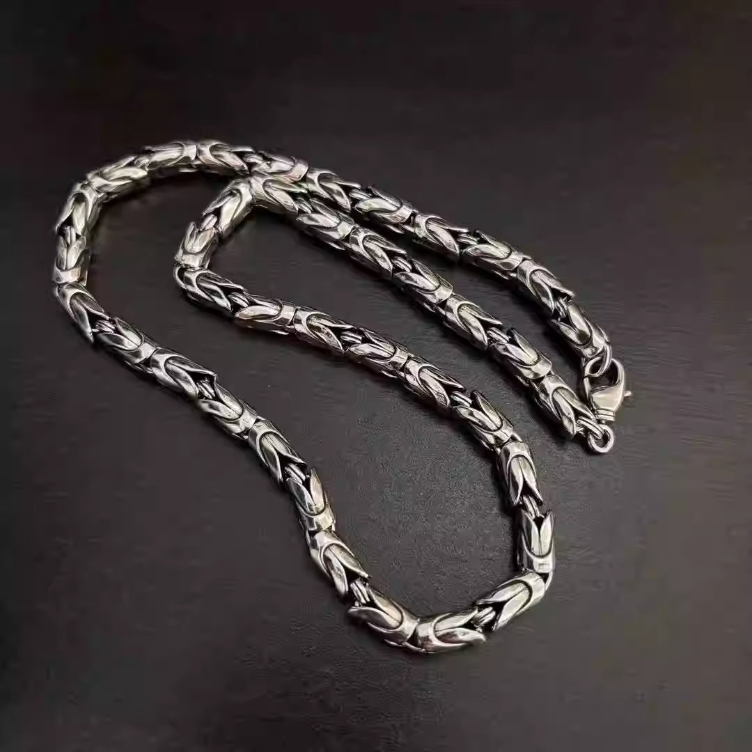S925 Silver Woven Link Necklace™