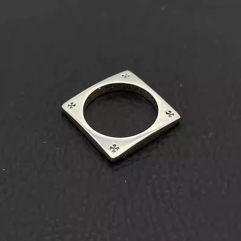 S925 Silver Square Cross Ring™