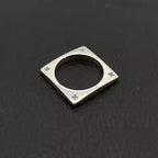 S925 Silver Square Cross Ring™