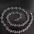 S925 Silver Flower Cross Link Necklace™
