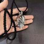 S925 Silver Hooded Skull Pendant Necklace™