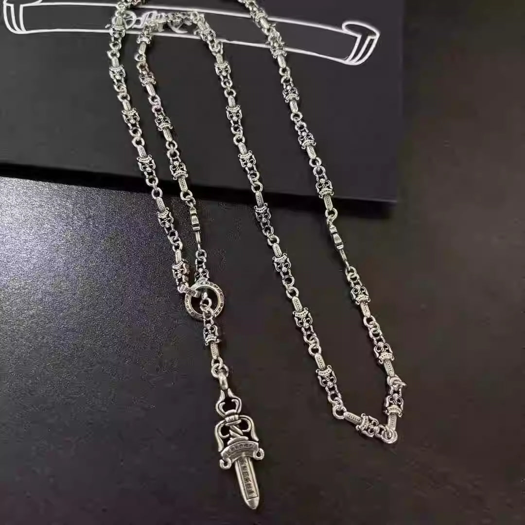 S925 Silver Dagger Link Necklace™