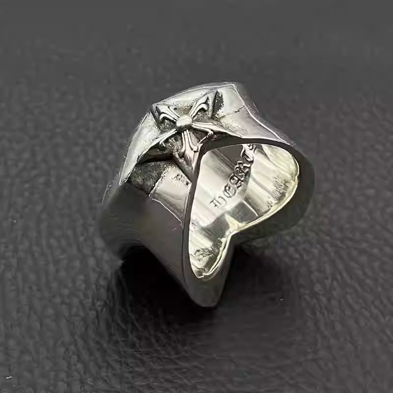 S925 Silver Fleur Star Signet Ring™