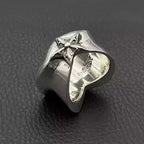 S925 Silver Fleur Star Signet Ring™