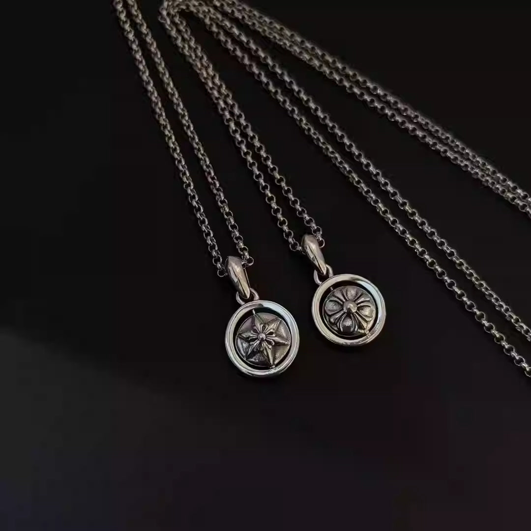 S925 Silver Rotating Medallion Pendant Necklace™