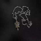 S925 Silver Clown Face Bow Tie Pendant Necklace™