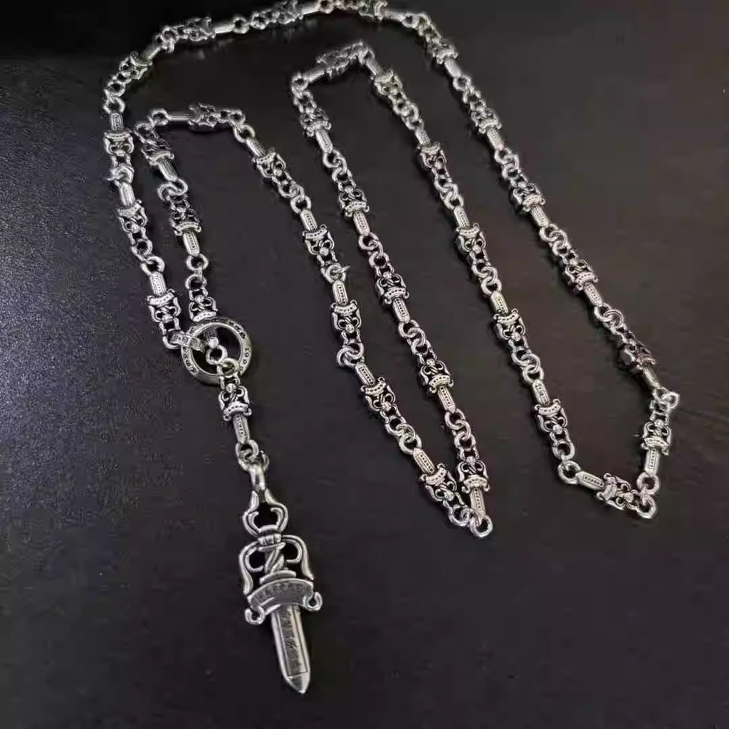 S925 Silver Dagger Link Necklace™