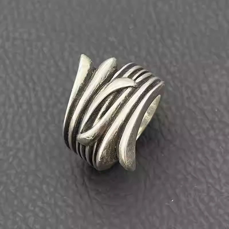 S925 Silver Carved Floral Ring™