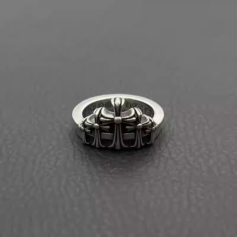 S925 Silver Cross Crown Ring™