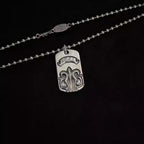 S925 Silver Fleur De Lis Dog Tag Necklace™