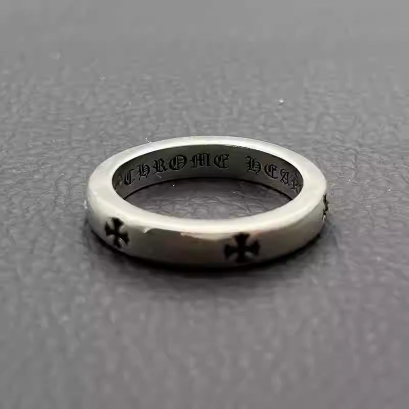 S925 Silver Cross Band Ring™